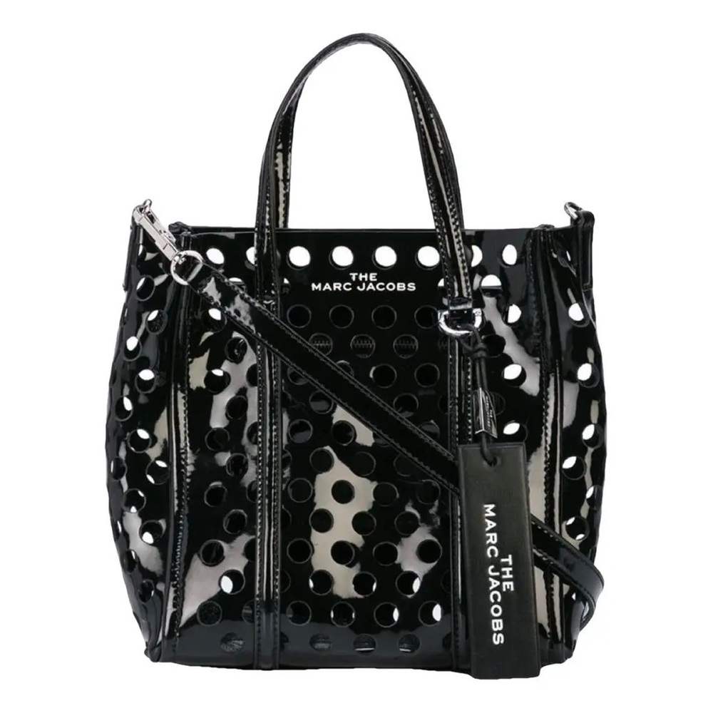 Marc Jacobs Black Perforated Mini Tag Tote NWT - Picture 2 of 2